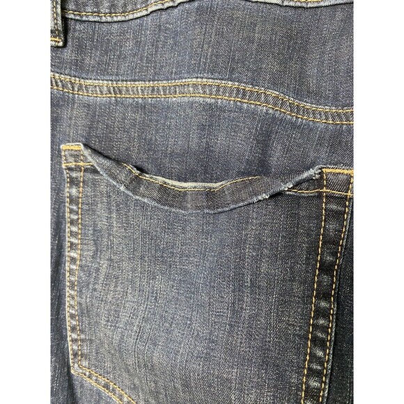 Lane Bryant Blue Jeans Skinny Girlfriend Mid Rise Womens Size 22 Distressed - Picture 8 of 14